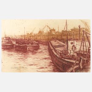 Karl Hänsel, Am Hafen