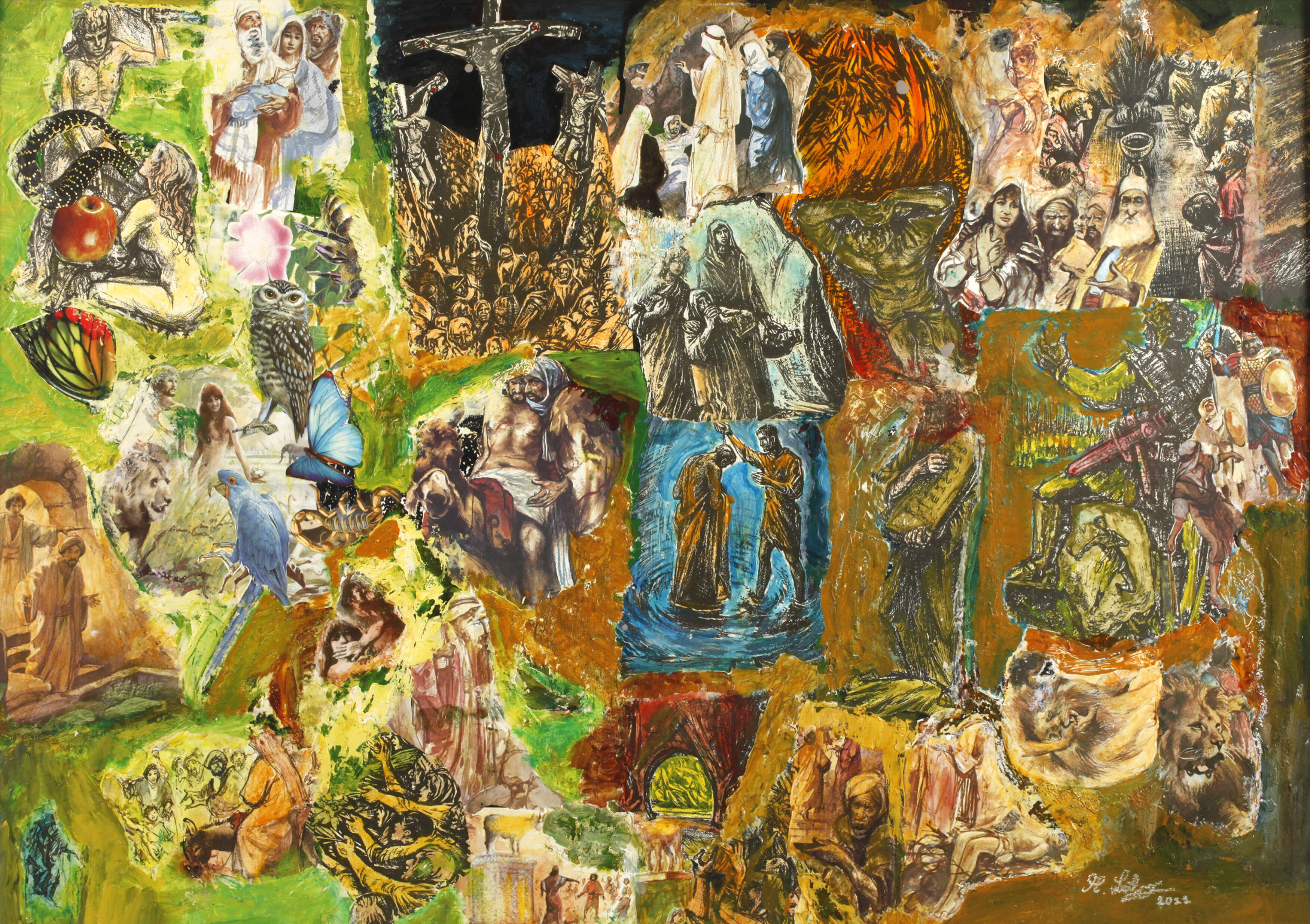 Manfred Leibl, Collage zur Weltreligion