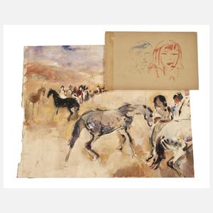 Max Schwimmer, "Griffounagen" und Aquarell