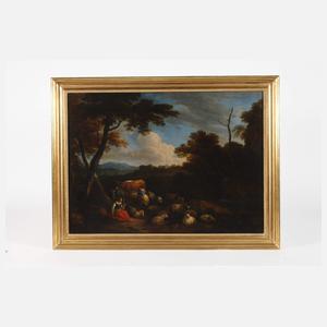 Martinius de la Court, Pastorale Abendlandschaft
