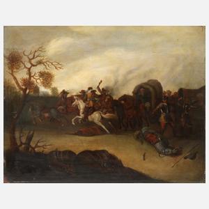Hendrick de Meijer, attr., Soldatenszene