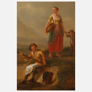 Petrus Johann van Regemorter, Angler an einem Bach