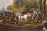 nach Philips Wouwerman, "Die Rückkehr von der Jagd"