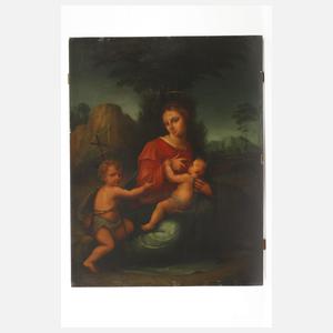 Gottesmutter Maria mit Jesus und Johannes