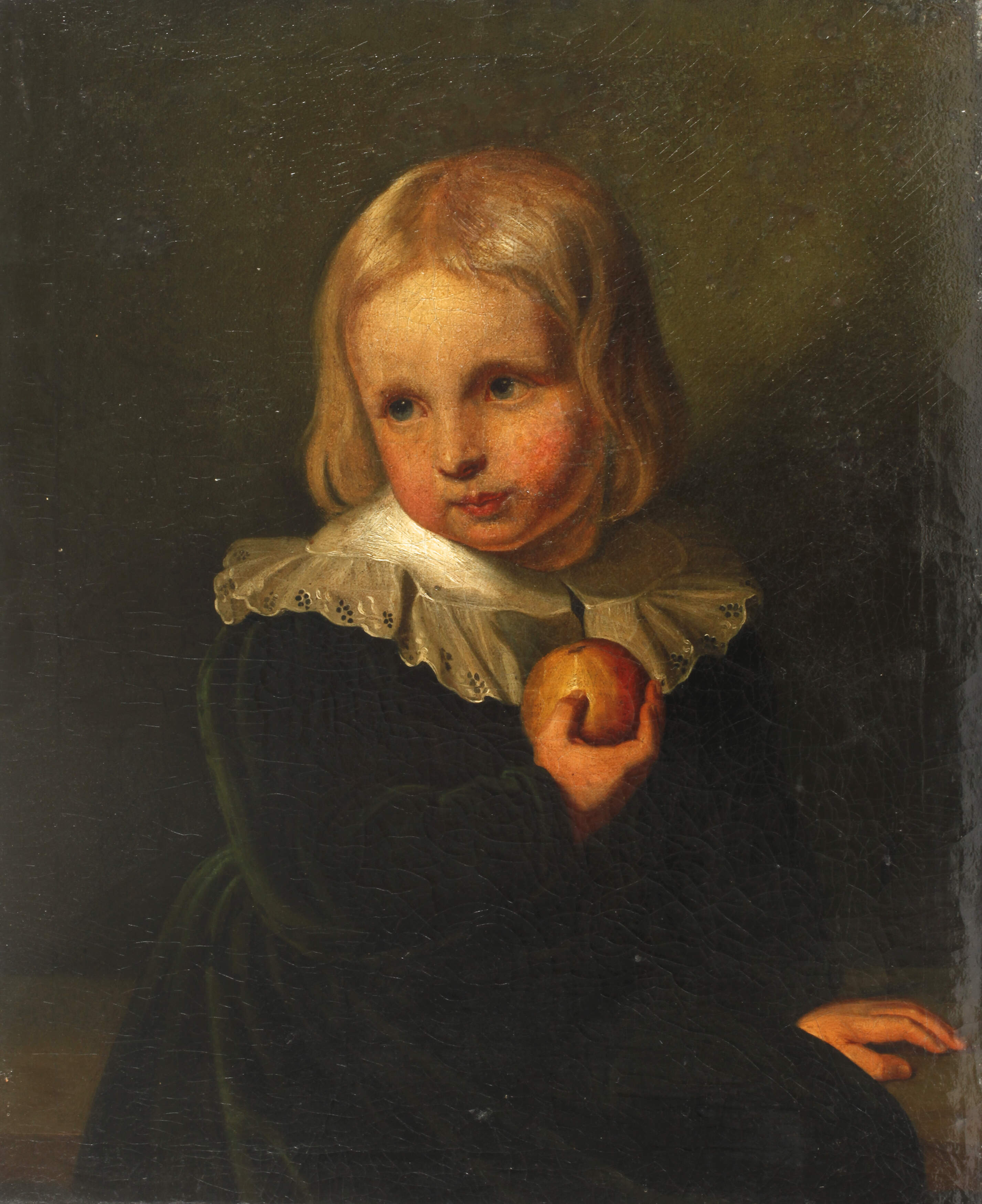Junge mit Apfel