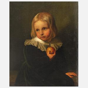Junge mit Apfel