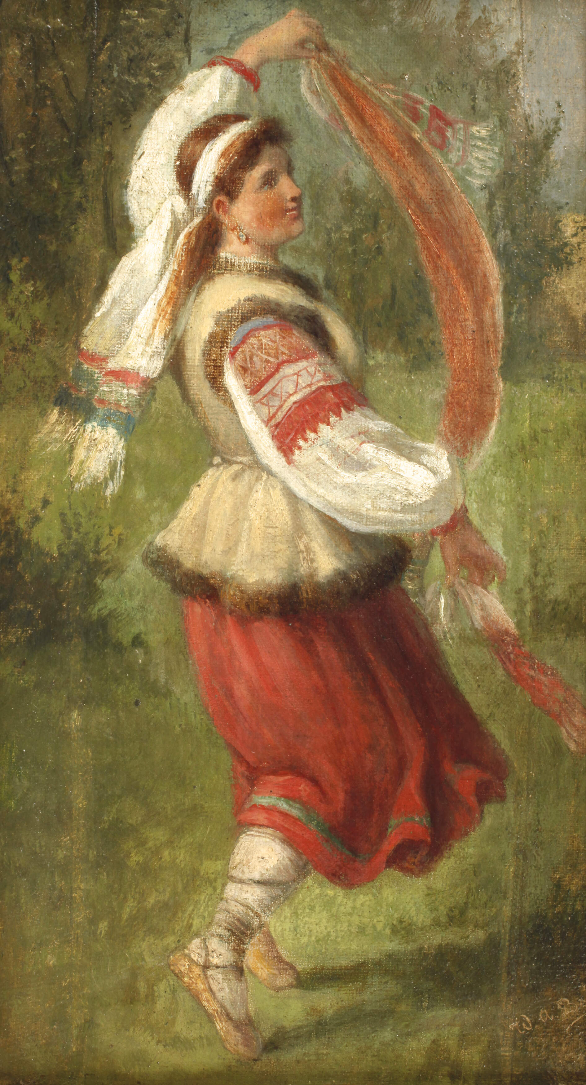 Wilhelm Amandus Beer, attr., Tanzendes Mädchen