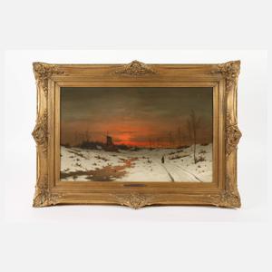 A. Bohmfield, Sonnenuntergang im Winter