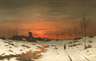 A. Bohmfield, Sonnenuntergang im Winter