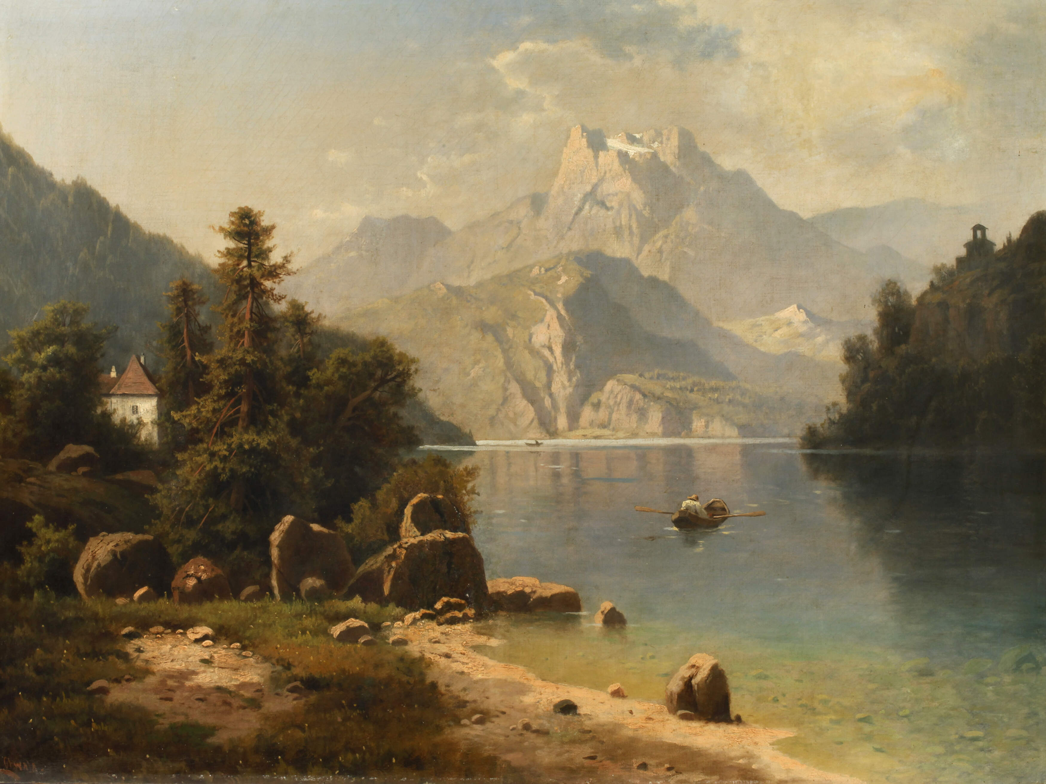 Fritz Chwala, Sommerliche Alpenlandschaft