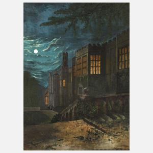 J.W. Cosway, Schlossansicht bei Nacht