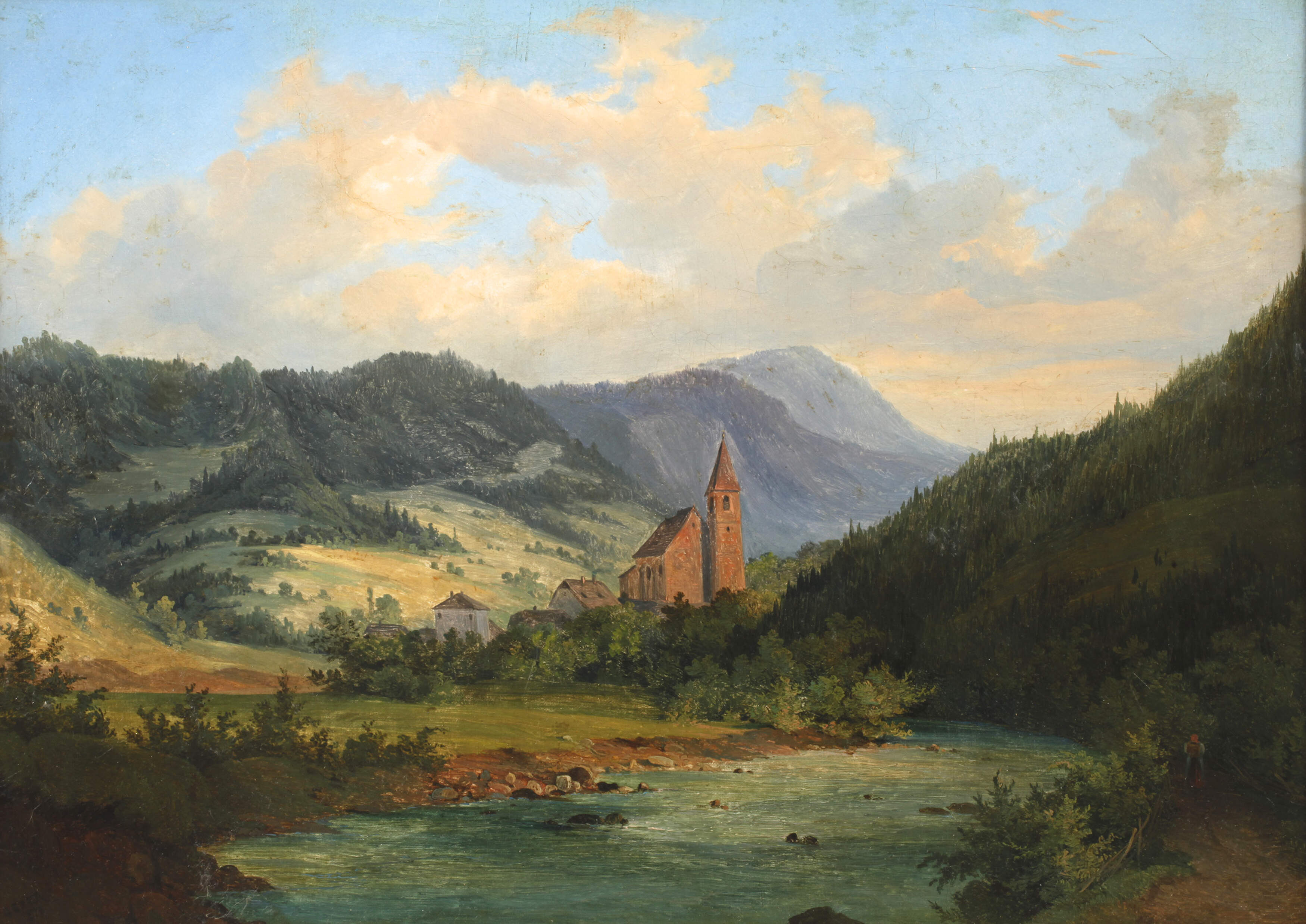 Georg Geyer, attr., Alpenlandschaft