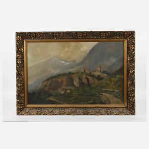 Theodor Guggenberger, Landschaft mit Burg