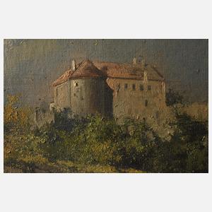 Theodor Guggenberger, Landschaft mit Burg