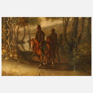 Jacob Hofstra, Landschaft mit Reitern