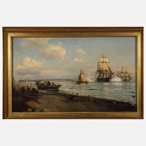 Lauritz Bernhard Holst, Kanonenfeuer auf See