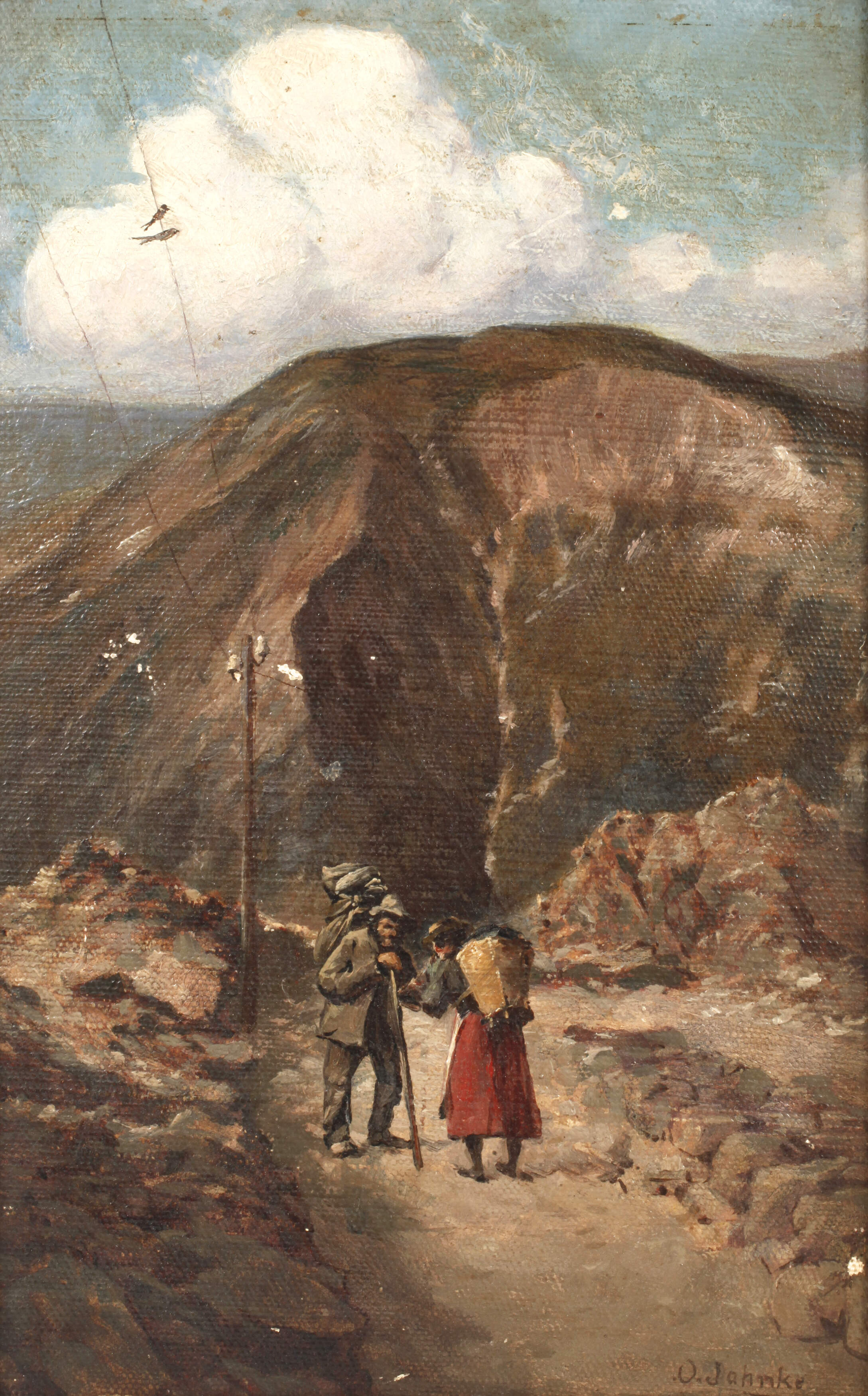 Oskar Jahnke, Gespräch in den Bergen