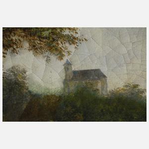 Martin Martin, attr., Sommerlandschaft mit Kirche