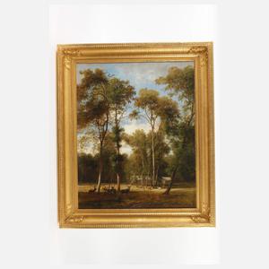 Rudolph Pöppel, "Hirschpark bei Nymphenburg"