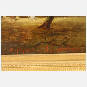 Rudolph Pöppel, "Hirschpark bei Nymphenburg"