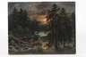 Johann Jakob Reinhardt, Waldlandschaft am See im Sonnenuntergang
