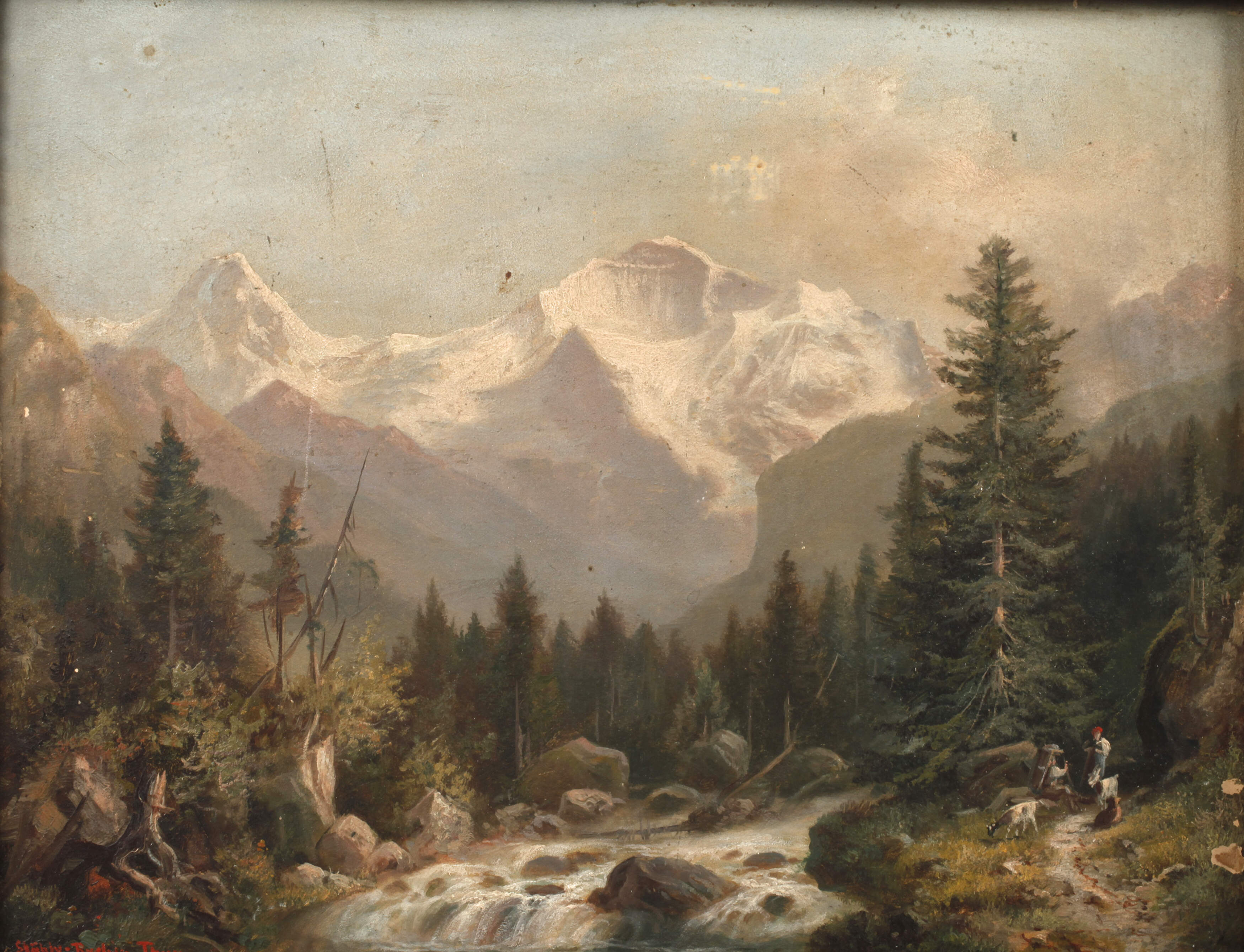 Hubert Sattler, Sommerliche Hochgebirgslandschaft