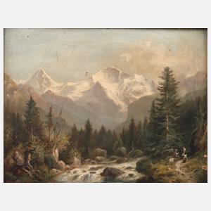 Hubert Sattler, Sommerliche Hochgebirgslandschaft