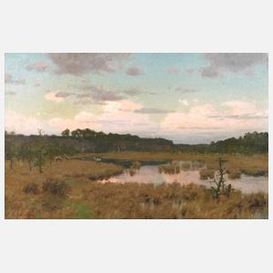 Georg Schmitgen, Moorlandschaft im Sonnenaufgang