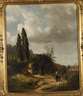 Ernst Schweinfurth, attr., Italienische Landschaft mit Frauen am Brunnen