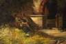 Ernst Schweinfurth, attr., Italienische Landschaft mit Frauen am Brunnen