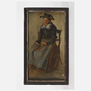 Johanna Tecklenborg, Sitzende Bäuerin