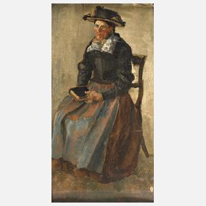Johanna Tecklenborg, Sitzende Bäuerin