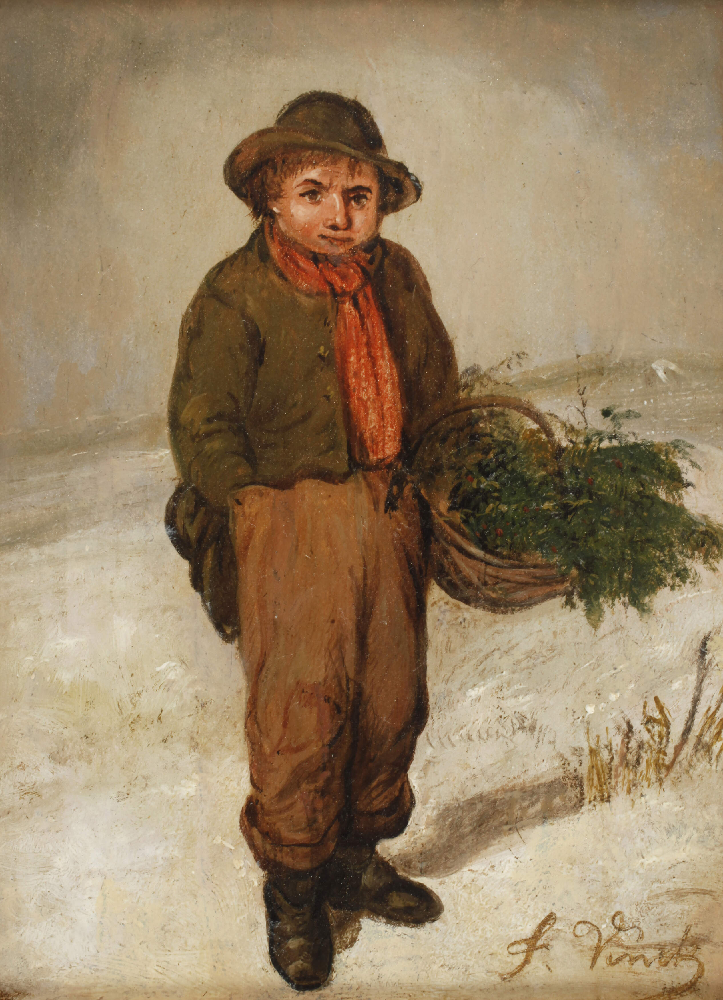 Frans Vinck, attr., Junge im Winter