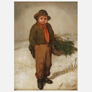 Frans Vinck, attr., Junge im Winter