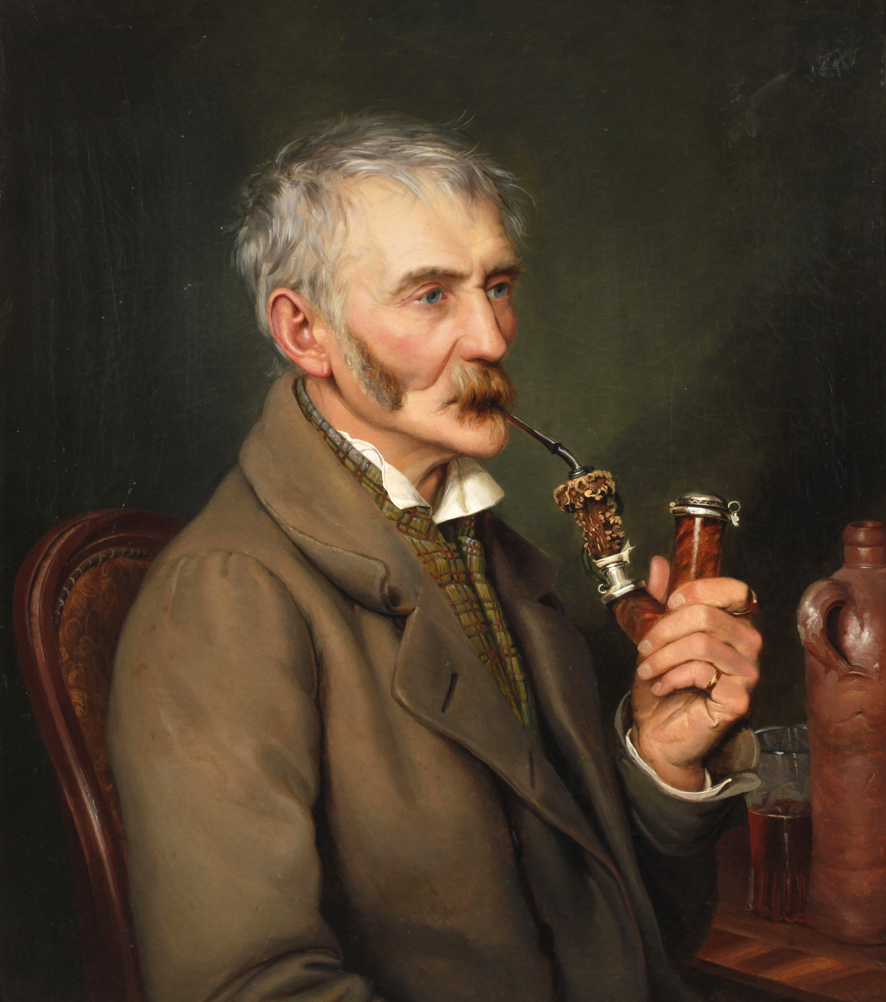 Theodor Weller, Pfeifenraucher