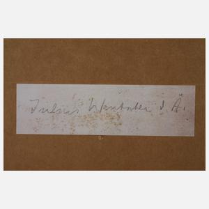 Julius Wentscher, attr., Sonniger Laubwald