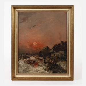 Anton Windmaier, Abendspaziergang im Winter
