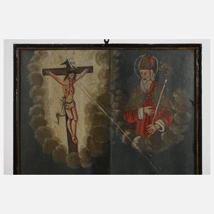 Votivbild zur Verlobung eines Bauernpaares 1838