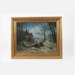 Nächtliche Kapelle im Winter