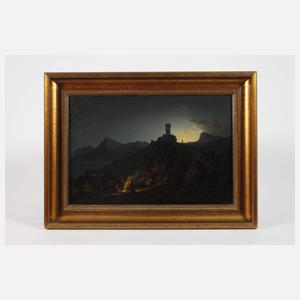 Lagerfeuer bei Nacht