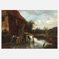 Mühle am Bach mit Kind111
