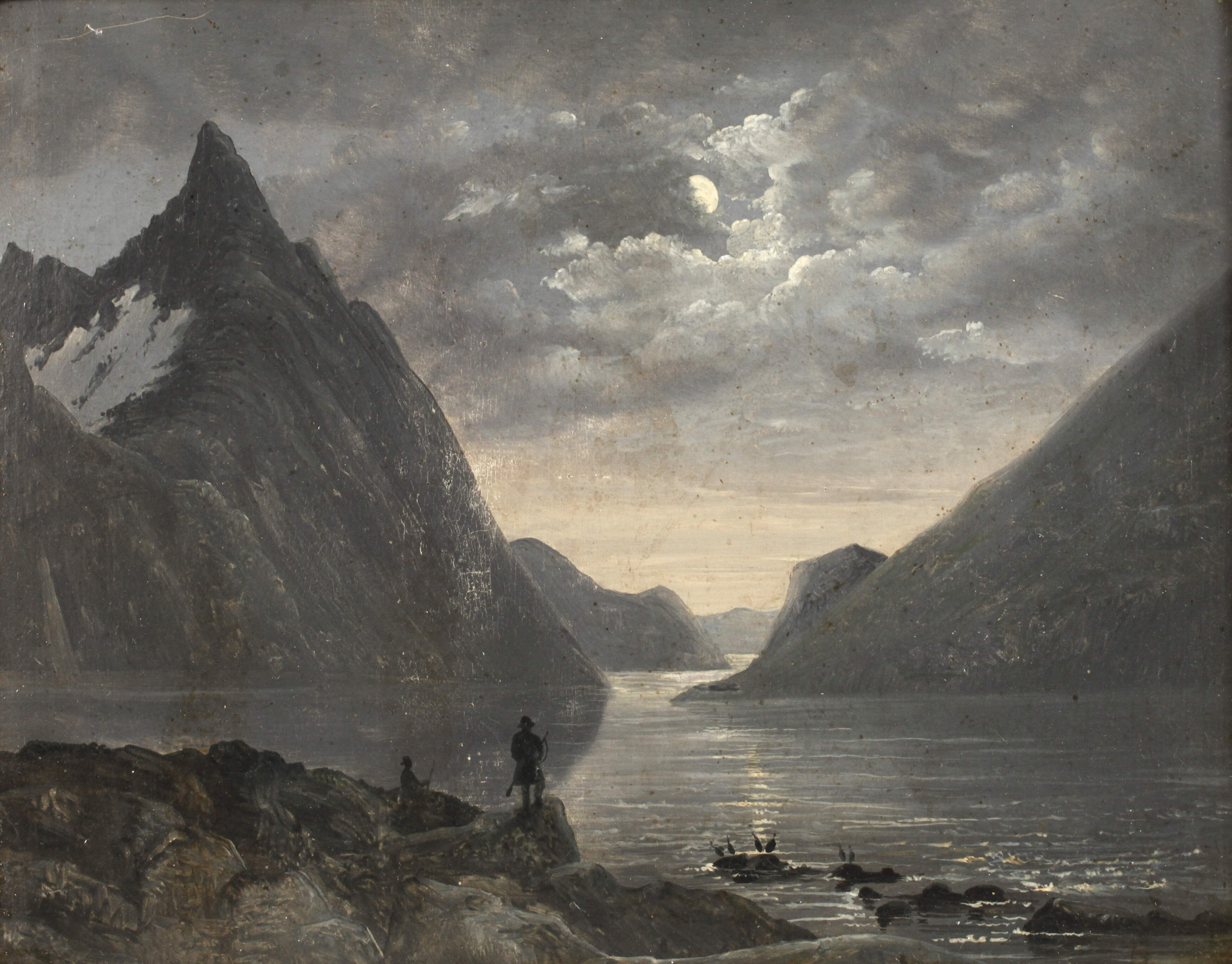 Nächtliche Fjordlandschaft