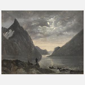 Nächtliche Fjordlandschaft