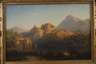 Mediterrane Gebirgslandschaft mit Burganlage