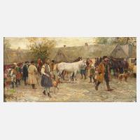 Emmanuel Bachrach-Barée, attr., Pferdemarkt111