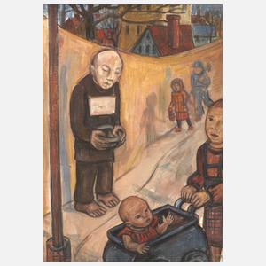 Tina Bauer-Pezellen, Bettler an der Straße