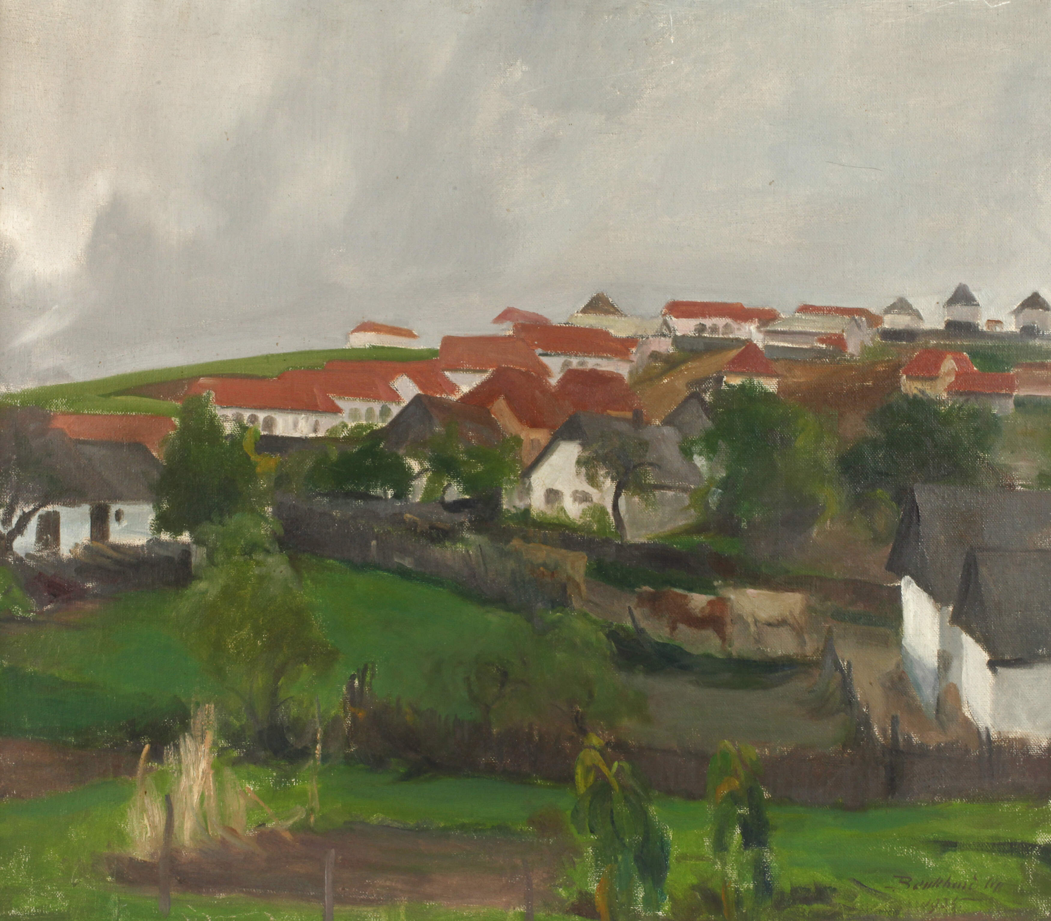 Ágost Benkhard d. Ä., Dorfansicht