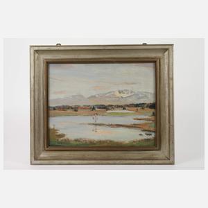Anton Birndorfer, "Osterseen mit Benediktenwand"
