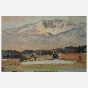 Anton Birndorfer, "Osterseen mit Benediktenwand"