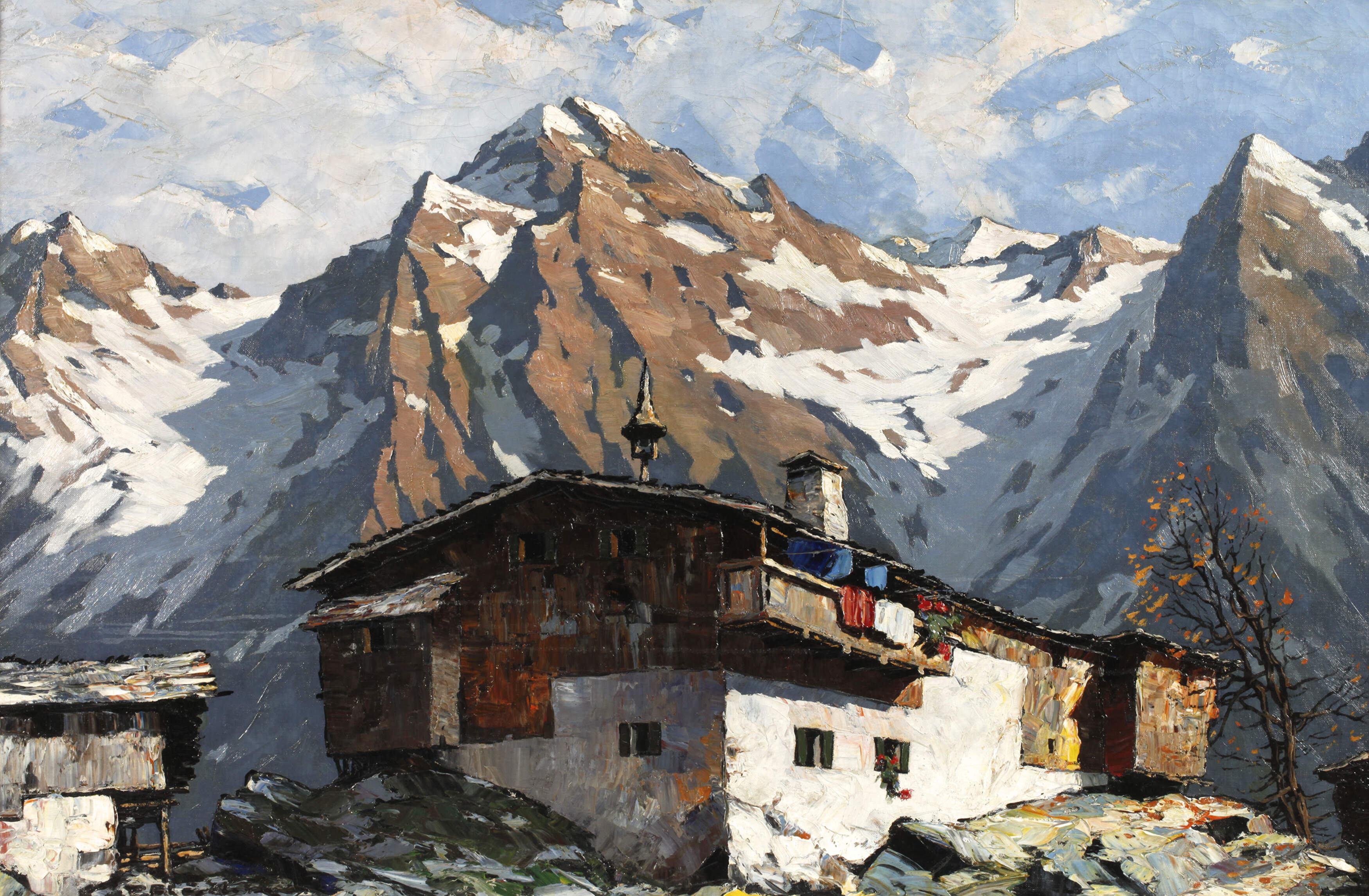 Fritz Blädel, Bergbauernhof